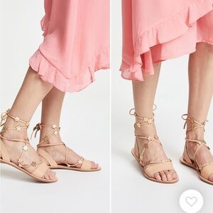 Loeffler Randell - Starla Ankle Wrap Sandals - Size 8